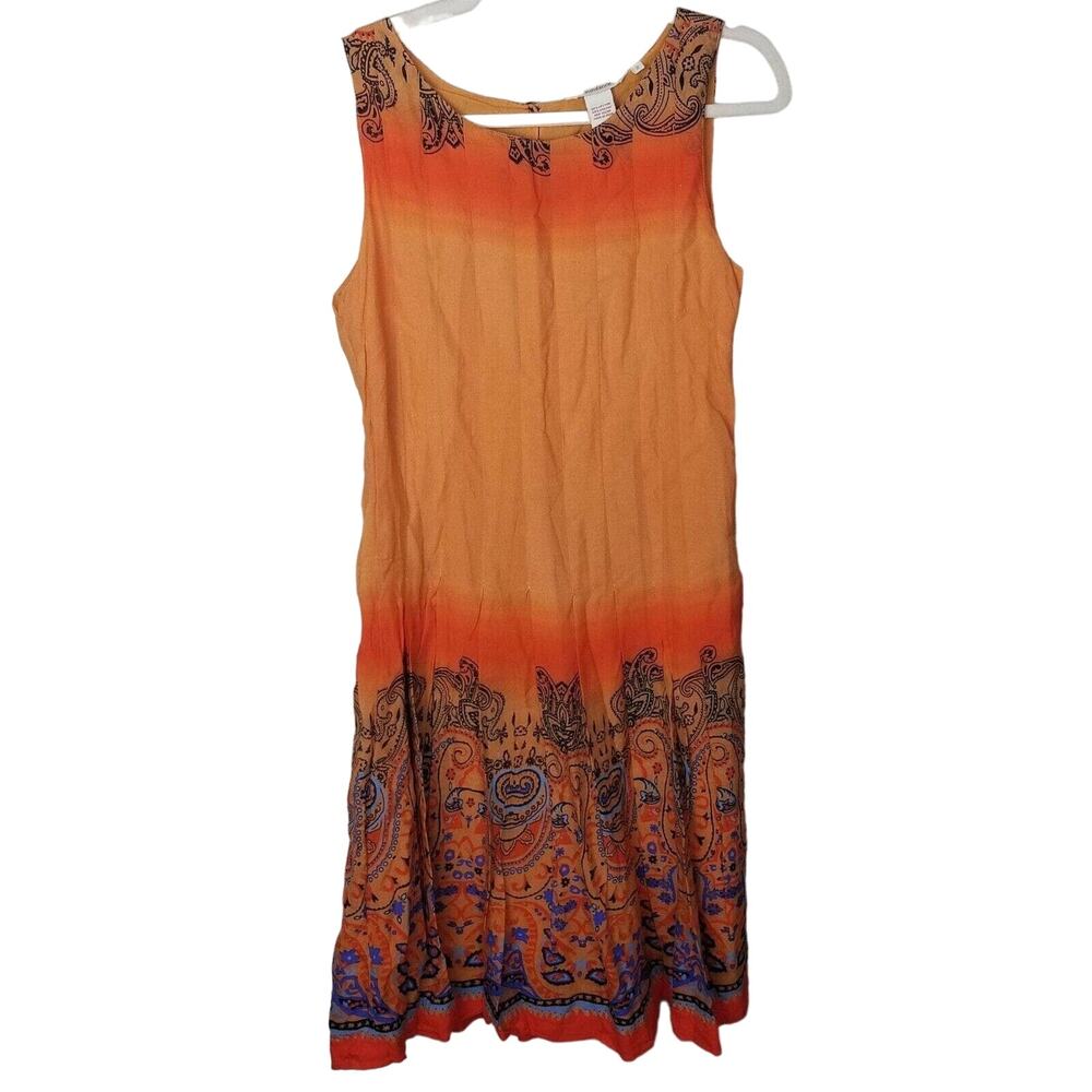 Sundance Womens Floral Paisley Midi Dress Sz 2 Boho Hippie Festival Indie Artsy